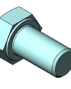 Hexagon screw M16 x 30 Cl. 8.8 DIN933 Galv